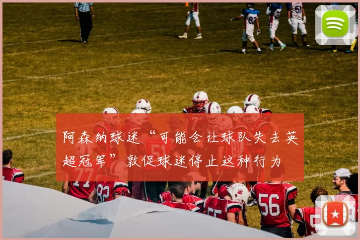 阿森纳球迷“可能会让球队失去英超冠军”敦促球迷停止这种行为